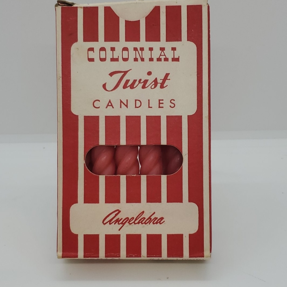 🐧3/$15 Vintage Colonial Twist Candles